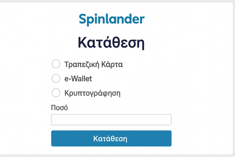 spinlander deposit form page